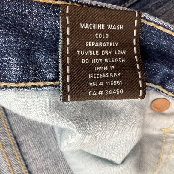 7 For All Mankind Women 30 Dojo Denim Shorts Y2K Distressed Bermuda Low Rise - Picture 7 of 16